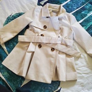 Tahari 12-18 Month Tan Trench Coat Toddler Baby Outerwear Jacket